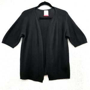 120% Cashmere Cardigan Sweater Womens Medium Black 120 Percent Normcore‎